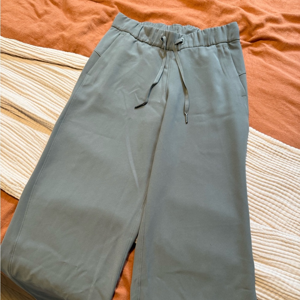 Lululemon On the Fly Wide Leg Pant in Sage Grey